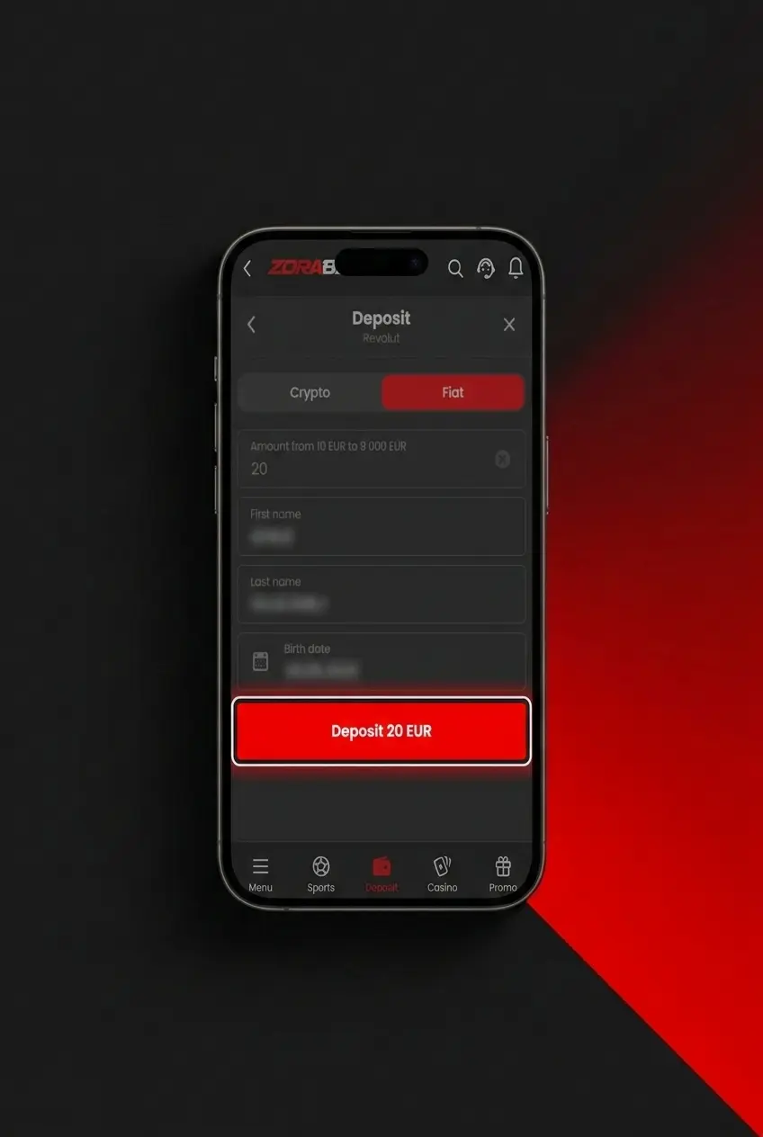 Step-by-step guide to claiming a ZoraBet bonus in Serbia showing registration, deposit, and promo code entry