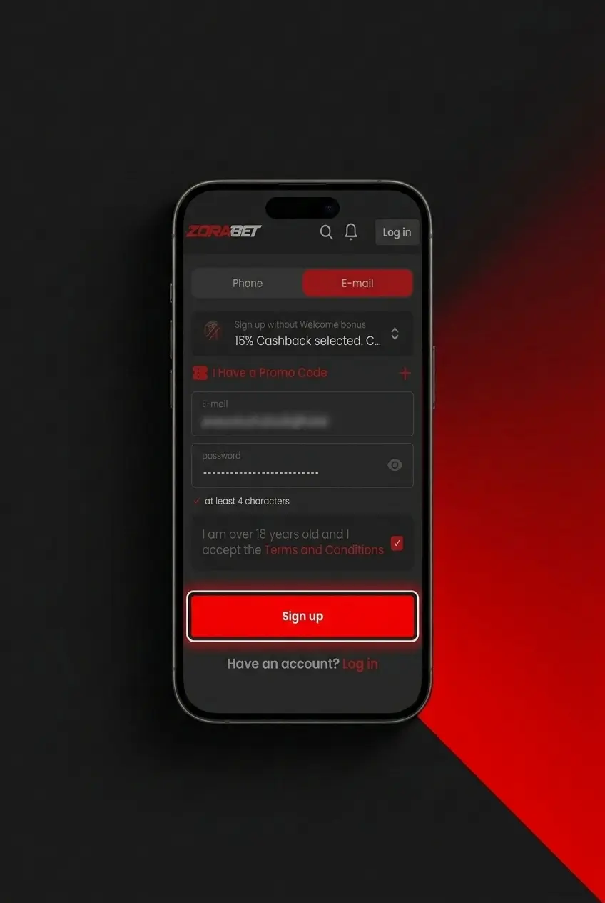 Step-by-step guide to claiming a ZoraBet bonus in Serbia showing registration, deposit, and promo code steps