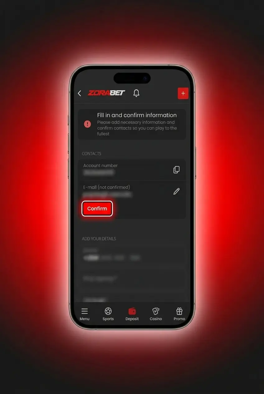 ZoraBet mobile app bet placement steps showing sports navigation, odds selection, stake entry, and confirmation screen